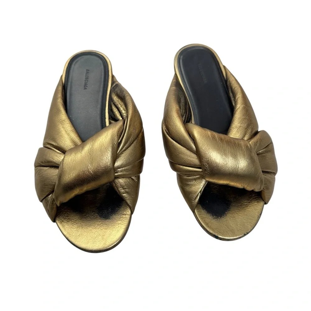 Balenciaga drapy gold